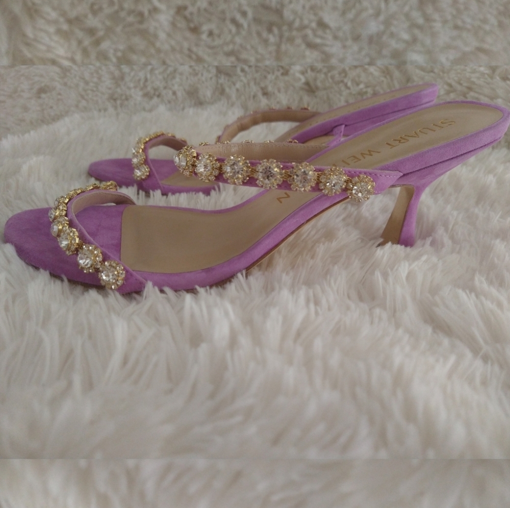 ✋🏻SOLD ✋🏻 Stuart Weitzman Marletta 75 Crystal - Picture 2 of 8